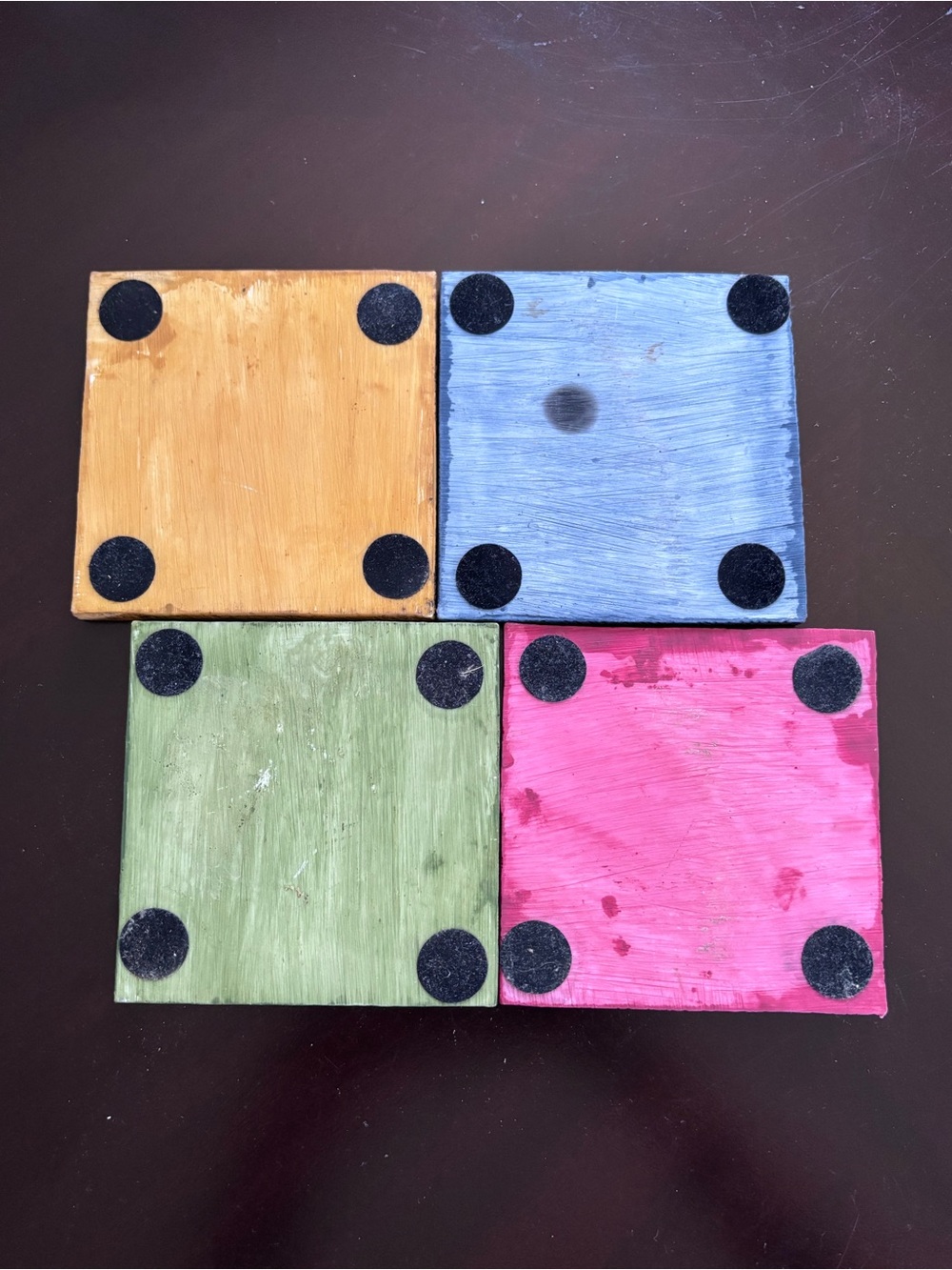 4 Colorful Cocktail Coaster - Picture 2 of 3